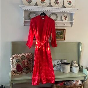 Dior Red Satin Robe